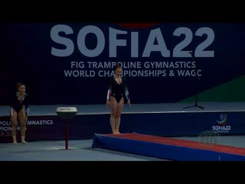 MORANCAIS Manon (FRA) W - 2022 Trampoline Worlds, Sofia (BUL) - Q Tumbling Exercise 2