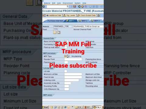 SAP MM Full Training #sapmm #sapmmtraining #sap #sapmmtutorialforbeginners