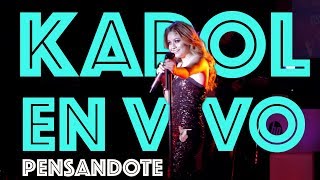 Karol Sevilla I En Vivo Hp On Live I Pensándote