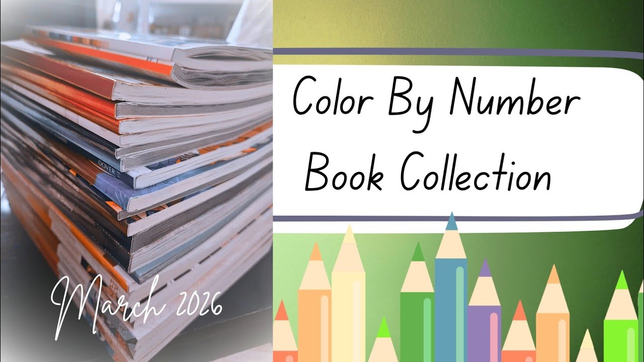 Color By Number Book Collection #colorbynumber
