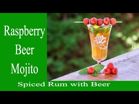 How to make a Raspberry Beer Mojito with Helen the Cocktail Queen of Mount Tamborine inc OutTakes!
