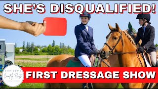 FIRST DRESSAGE SHOW: ONE SISTER'S SUCCESS & ANOTHER'S DISASTER | VLOG