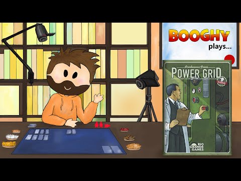 Booghy plays... Power Grid(Germany)(3p, Playthrough, Review)
