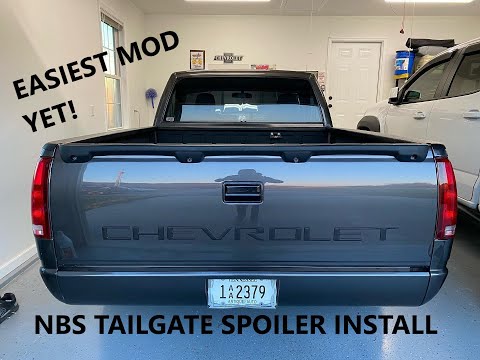 OBS SILVERADO TAILGATE SPOILER INSTALL!