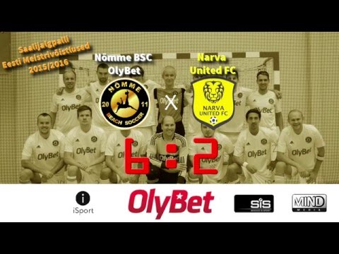 Nõmme BSC OlyBet - Narva United FC 6:2 | Estonian Futsal Saaliliiga 2015/2016