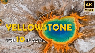 Yellowstone National Park 4k Tour Drone Footage - Yellowstone National Park Travel Guide Documentary