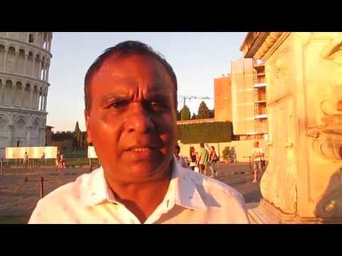 Sugath Kalpage Pisa Leaning Tower in Italy.