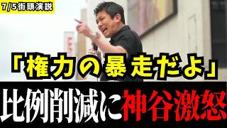 神谷宗幣が激怒…自民・維新が進める「定数削減」の裏側 【参政党】