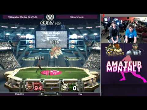 MVZY (Snake) vs Quindelin (Bowser) - ASH Amateur Monthly #5 Project M Winner's Semis