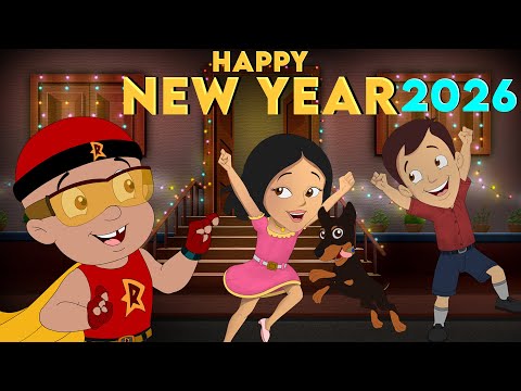 Mighty Raju - Happy New Year 2026! 🎉| New Year Celebration Special | Funny Cartoon for Kids in Hindi
