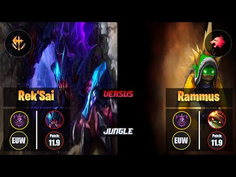 Master REK'SAI [Conqueror] (Jungle) VS  RAMMUS - Master EUW Patch 11.9