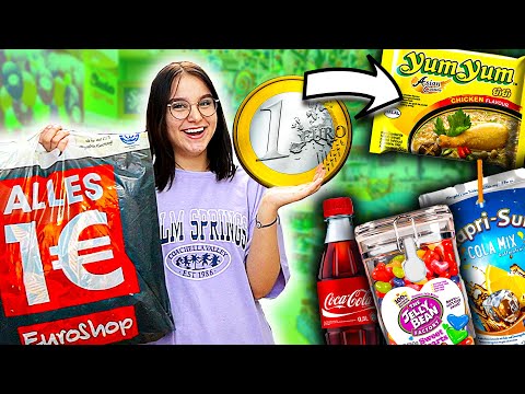 1 TAG lang nur von 1€ SHOP  Essen überleben ! 😰- Celina