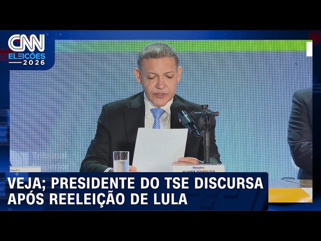 Veja: Kassio Nunes Marques discursa após reeleição de Lula  | CNN ELEIÇÕES