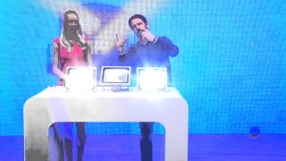 Luminea Wetterfester LED-Fluter im Metallgehäuse, 10 W, IP65, warmweiß