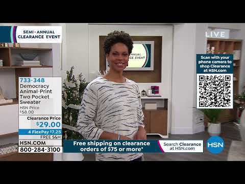 Democracy AnimalPrint Two Pocket Sweater