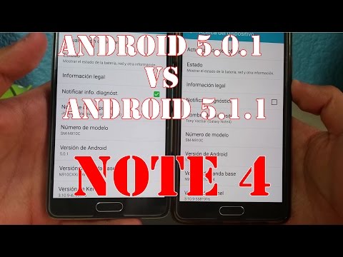 Android 5.0.1 VS 5.1.1 Note 4 Comparison