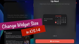 How to Change Widget Size in iOS 14 and iPadOS 14?