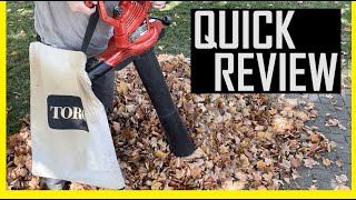 Toro Leaf Blower Vac Review - Leaf Vac/Leaf Vacuum Toro Ultra Blower Vac Pros and Cons