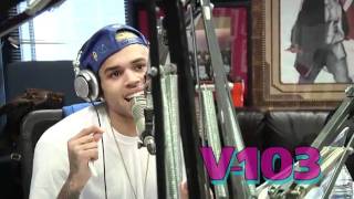 Chris Brown &quot;Love Music&quot; on V-103 (Acapella)