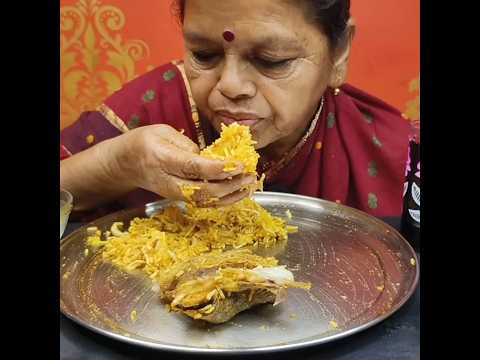 SPICY MUTTON CURRY🔥 BASMATI RICE || #shorts #mukbangn #asmreating #mukbangasmr #asmr