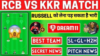 RCB vs KKR Dream11 Team Today, BLR vs KOL Dream11 Prediction, RCB vs KKR Preview | Fantasy Support