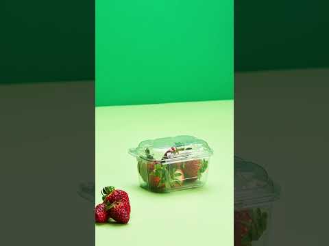 Video per vaschetta di frutta trasparente
