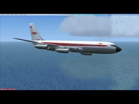 FSX Boeing 707-320B Trans World Airlines 1966 Model TWA Flight 22 To St Marrten
