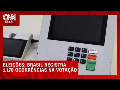 Brasil registra 1.170 ocorrências durante votação | CNN NOVO DIA