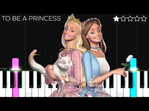 Barbie as The Princess and The Pauper - To Be a Princess | EASY Piano Tutorial