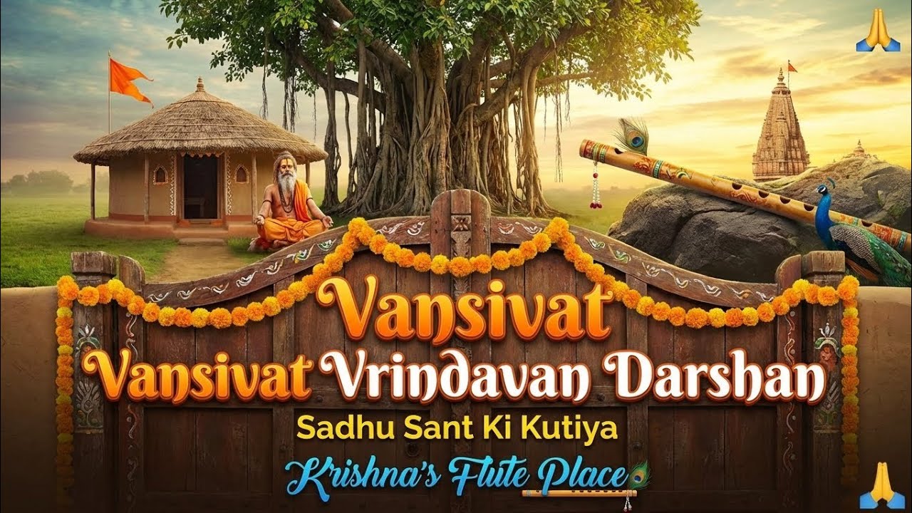 Vansivat Vrindavan Darshan 🙏 | Sadhu Sant Ki Kutiya | Krishna’s Flute Place