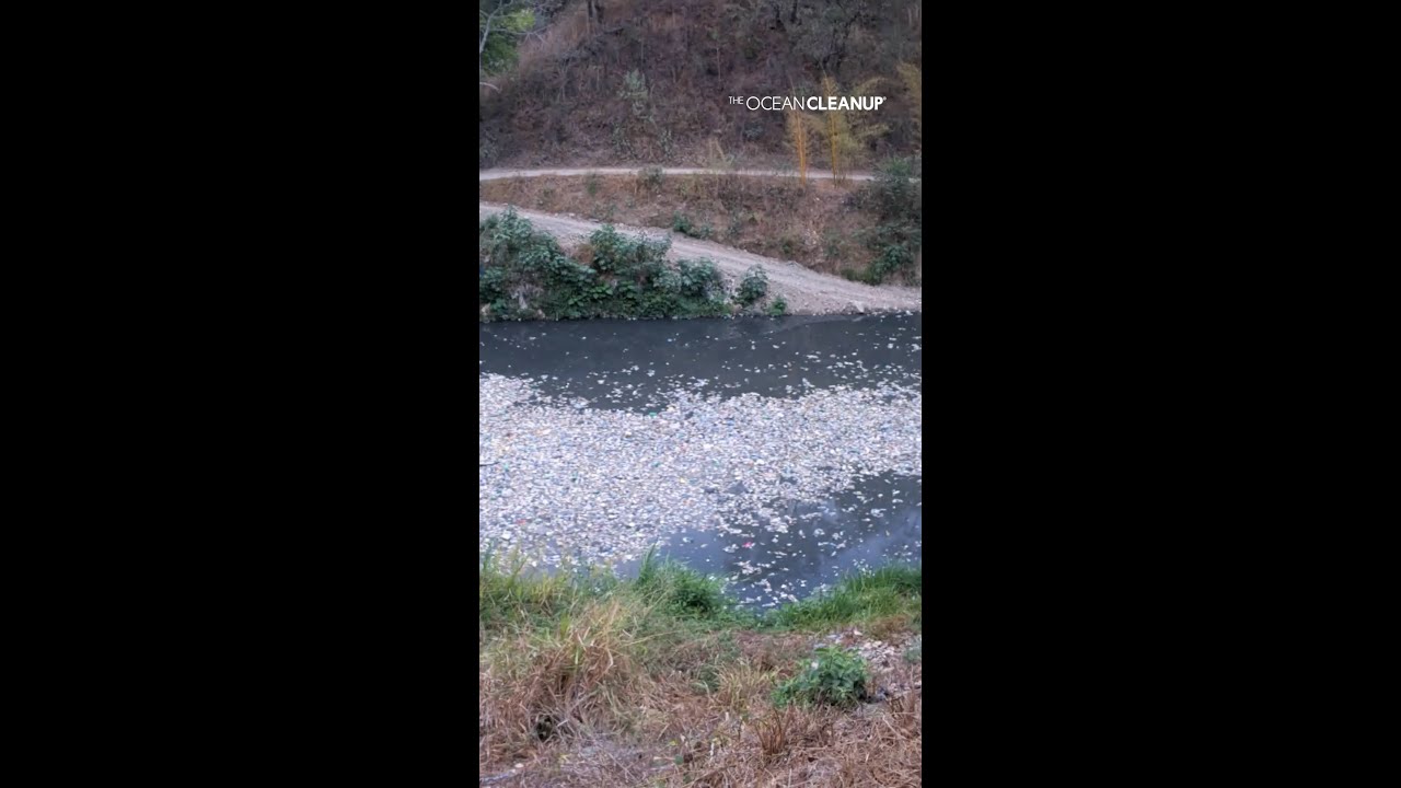 Trash Tsunami in Guatemala Caught by Interceptor 006 #shorts