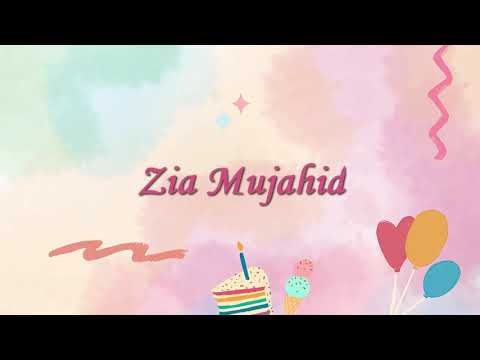 Zia Mujahid Birthday Cake | Happy Birthday Zia Mujahid #birthday @wishes-for-you #zia #mujahid