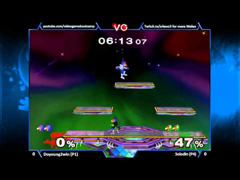 Evo 2K13 - DoYoung2Win (Falco) Vs Selodin (Green Falco) SSBM Singles Pools - Super Smash Bros Melee