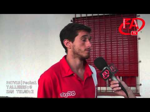 FATV 15 Fecha 1 Talleres 0 - San Telmo 2 - Entrevista Martín Civit