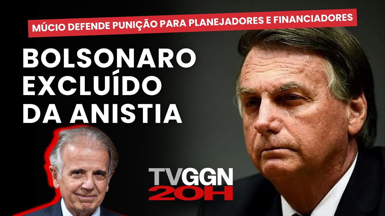 SEM INCLUIR BOLSONARO, MÚCIO DEFENDE ANISTIA EM "CASOS LEVES" O 8 DE JANEIRO| TV GGN20H