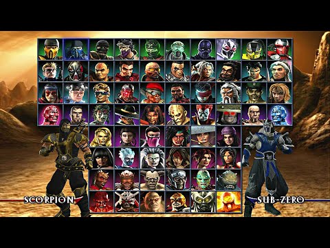 Mortal Kombat Armageddon - All Characters List PS2 Gameplay HD (PCSX2)
