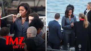 Michelle Obama on Paris Dinner Cruise During Notre Dame Cathedral Fire | TMZ TV