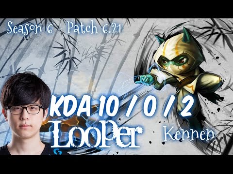 Looper KENNEN vs POPPY Top - Patch 6.21 KR Ranked