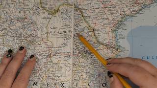ASMR ~ Coahuila, Mexico History & Geography ~ Soft Spoken Map Tracing Google Earth