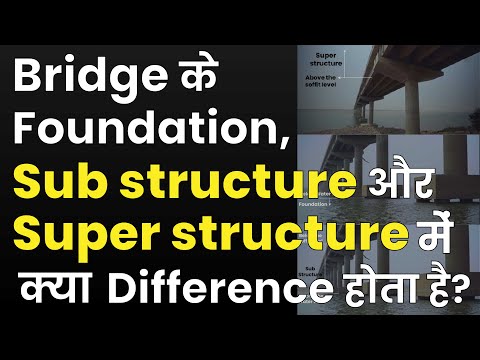 Difference b/w Bridge Foundation, Sub-Structure & Super Structure of Bridge? | Components Of Bridge