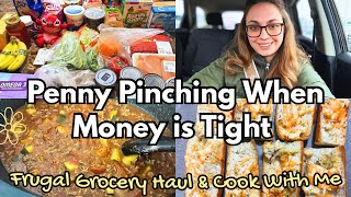 Eating When Money is Tight | Frugal Penny Pinching Dinner + Weekly Budget Grocery Haul in Canada 