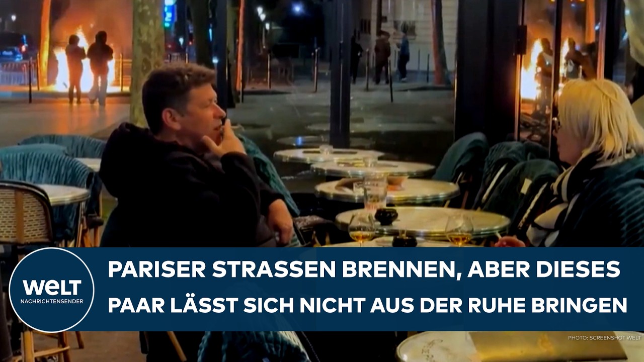 PARIS IM AUSNAHMEZUSTAND: Während die Straßen im Chaos versinken, bleibt dieses Paar gelassen!