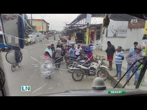 Ataque a conductor de bus en el cantón Simón Bolívar