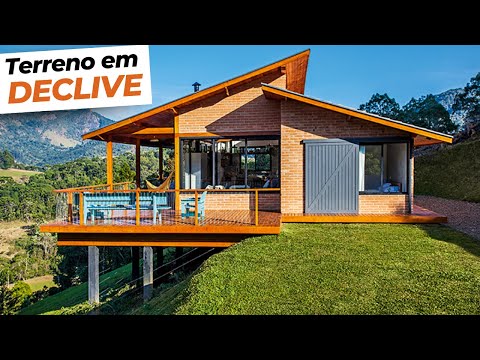 Terreno em Declive: 30 Casas de campo em terreno inclinado