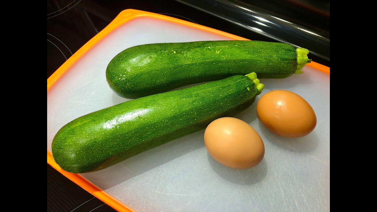 Вкусный Летний завтрак, 2 цукини + 2 Яйца