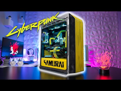$4000 Cyberpunk Water Cooled Gaming PC Build! | Time Lapse