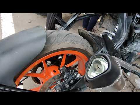 Full system Exhaust Akrapovic KTM RC 200 BS6 Installed