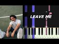 Anees - Leave Me (piano tutorial)