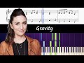 How to play the piano part of Gravity by Sara Bareilles (sheet music)