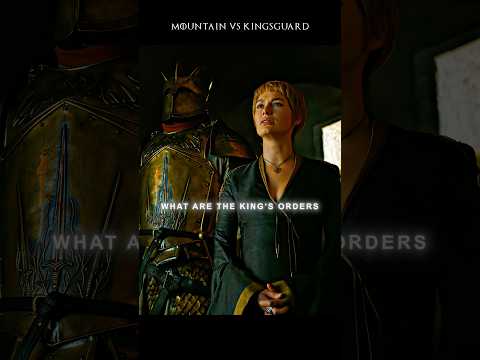 The Mountain Stands Behind Cersei Against the Entire Kingsguard #shorts #gameofthrones